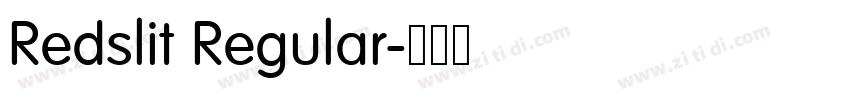 Redslit Regular字体转换 Redslit Regular字体转换